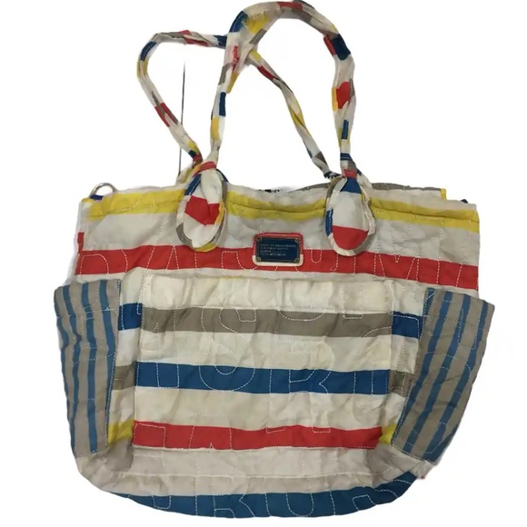 Marc By Marc Jacobs Handbags - Marc by Marc Jacobs Quilted Tote Shoulder Bag - Striped, Multicolor, Large